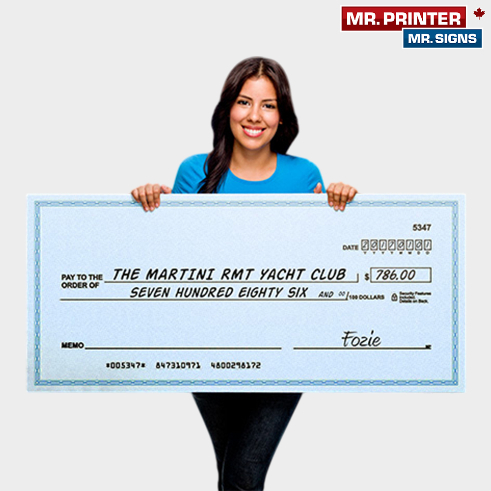 Oversized Cheques