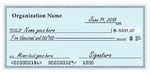 4' x 2' Oversized Cheque