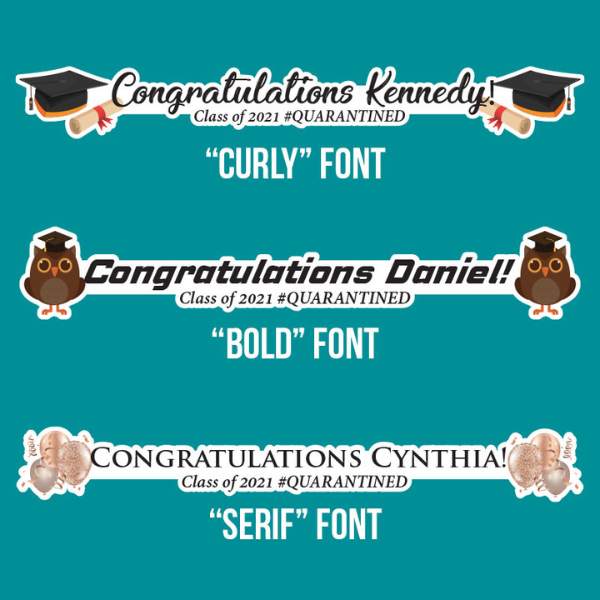Jumbo Personalized Graduation Lawn Sign