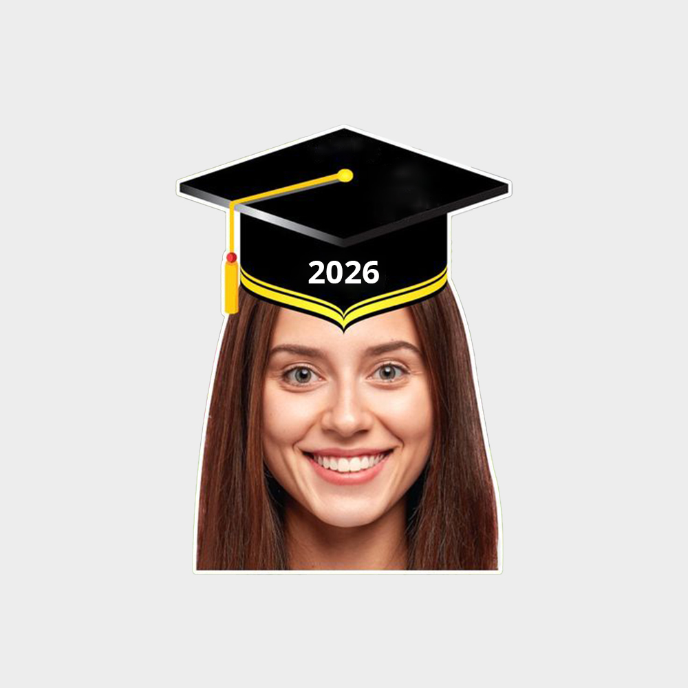 Personalized Graduation Face Cutout Yard Signs