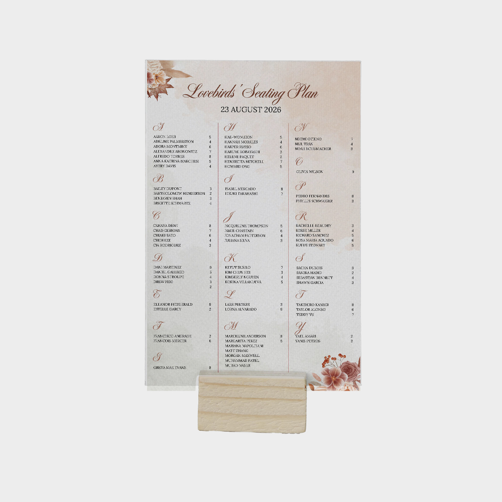 Seating Plan