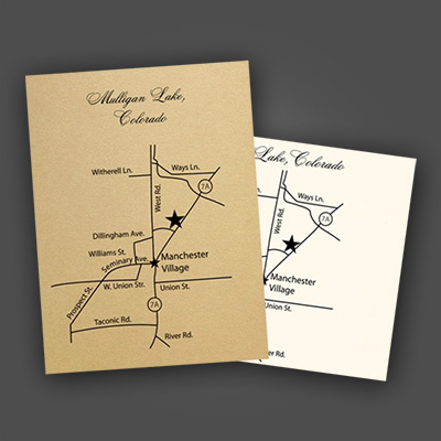 Custom Venue Direction Cards Printing