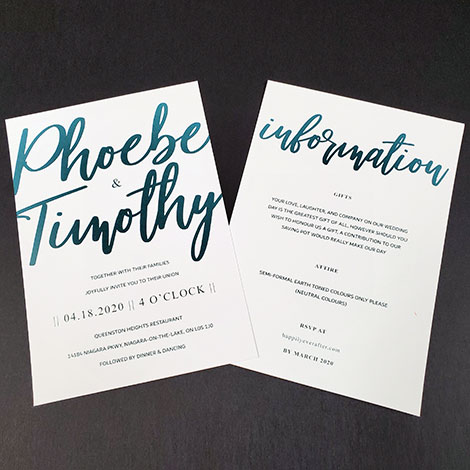 A Charming Elegance Invitation Collection