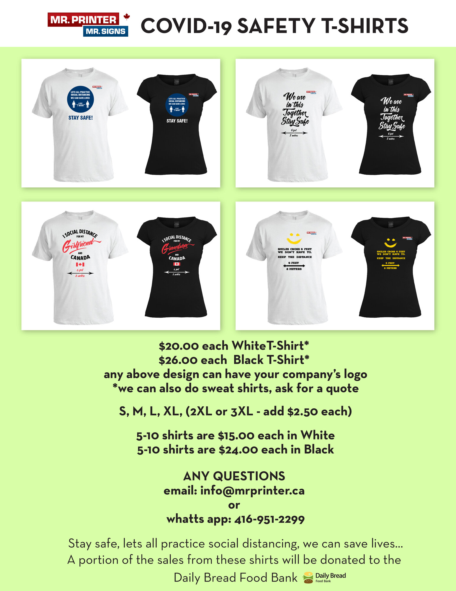 Safety Message Tshirts