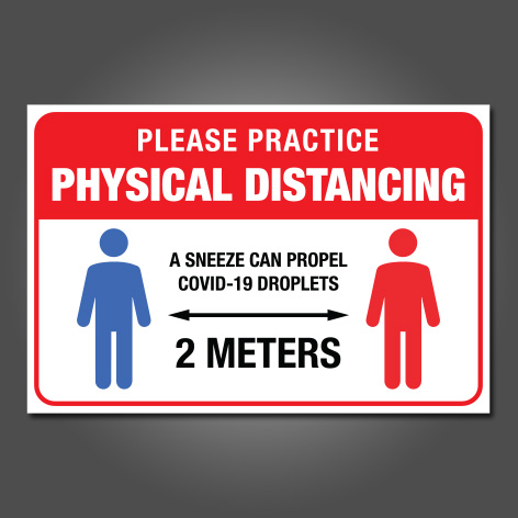 Physical Distancing Signs