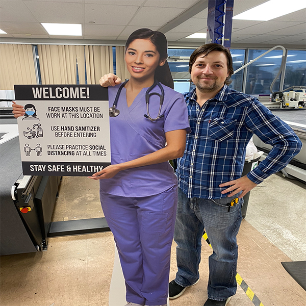 life size cardboard cutout