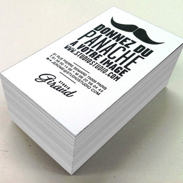 Economy Black and White Business Cards 1