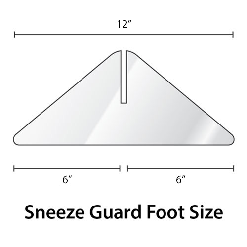 Sneeze Guard  - Clear Polycarbonate Desktop Mount Shield 10