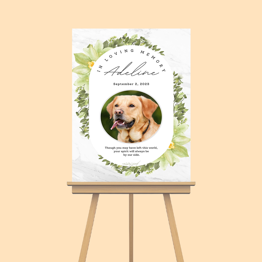In Loving Memory Of Pets Funeral sign 1