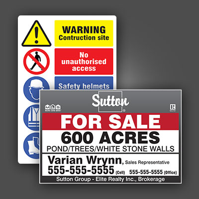 Coroplast Signs Printing in Toronto, Canada
