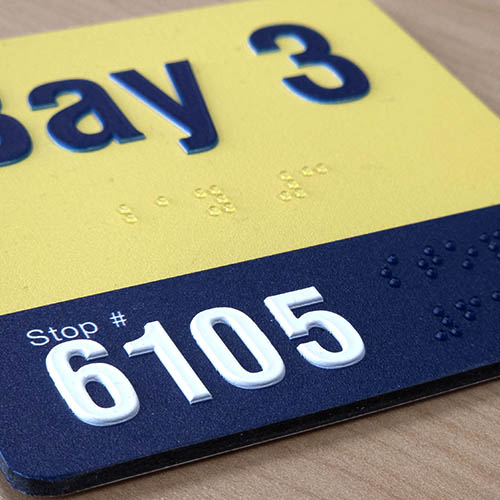 Wayfinding and Braille Sign 1