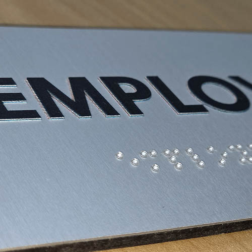 Wayfinding and Braille Sign 2