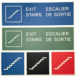 Braille Stairs and Elevator Signs