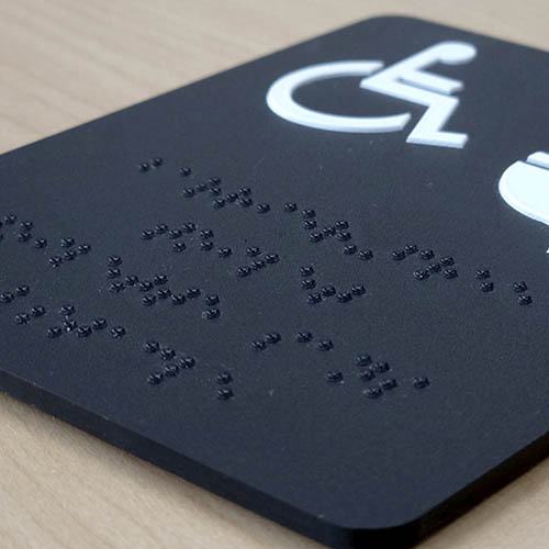 Wayfinding and Braille Sign 3