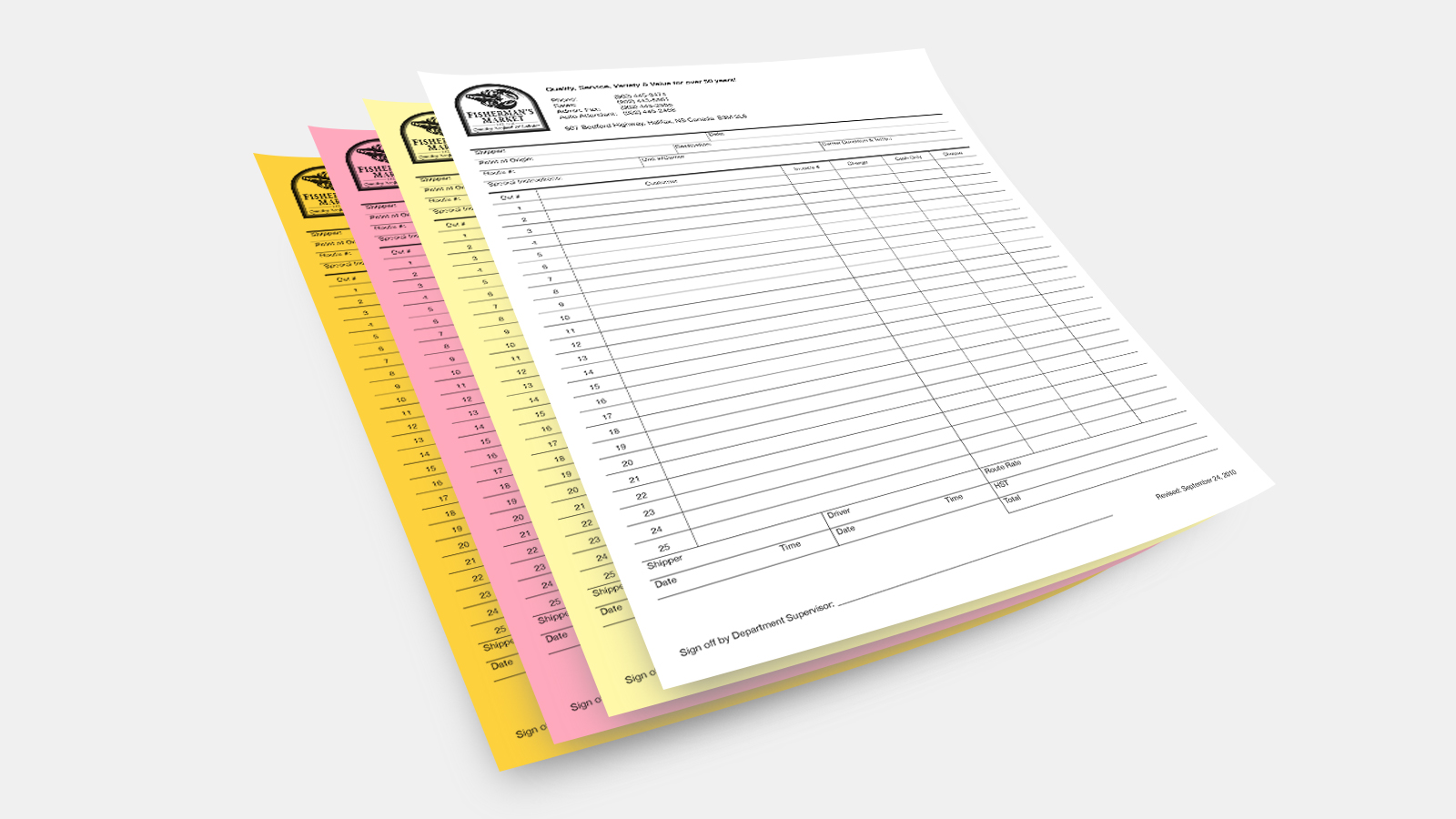 4 Part Carbonless Forms