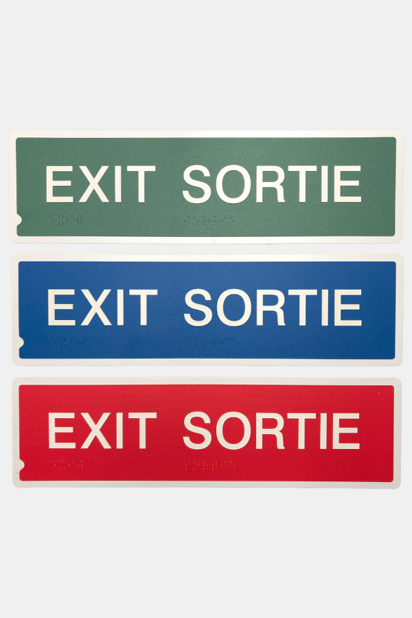 Braille Exit Signs