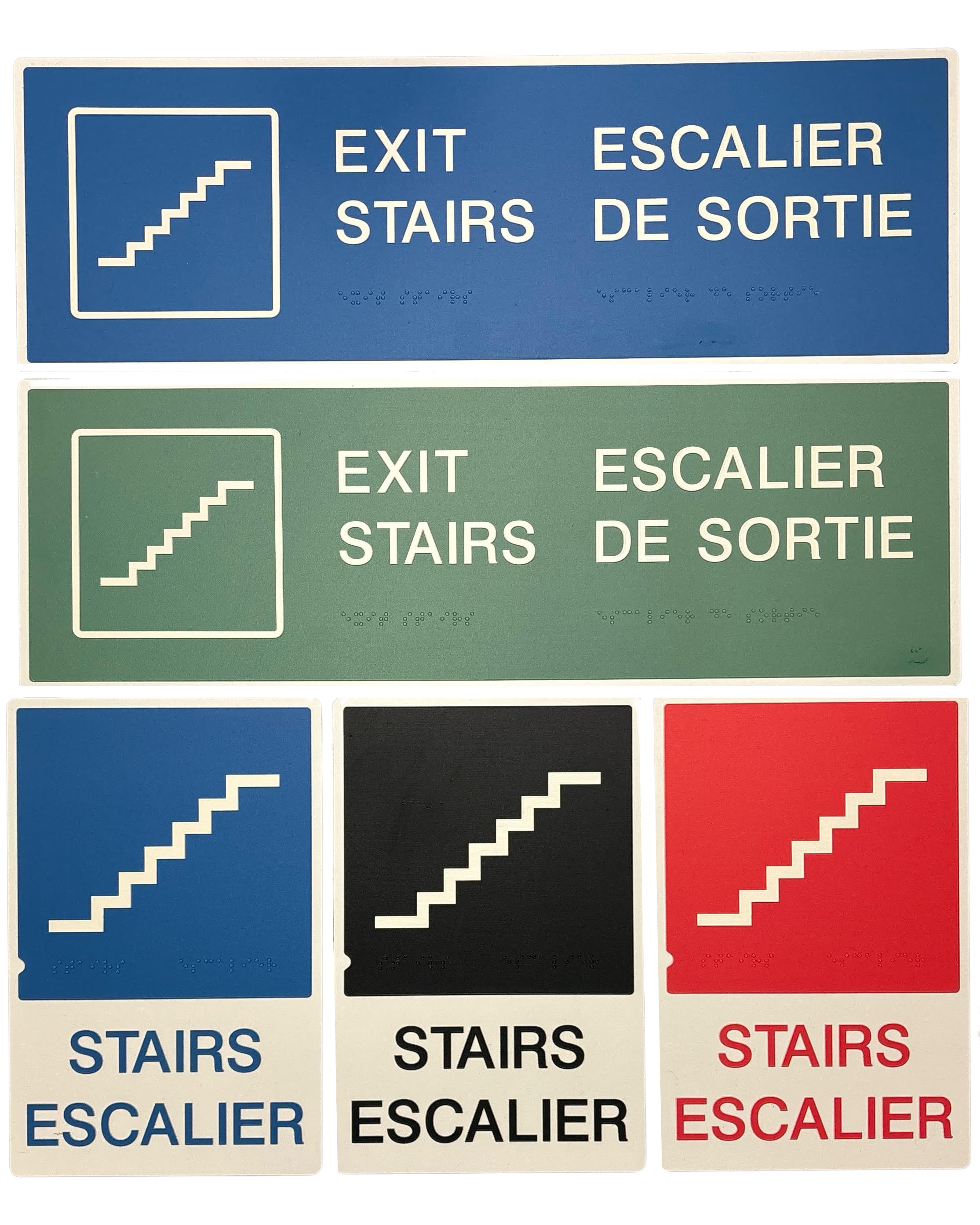 Braille Stair & Elevator Signs