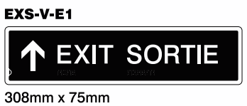 Exit / Sortie - Up Arrow (EXS-V-E1)