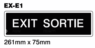 Exit / Sortie (EX-E1)