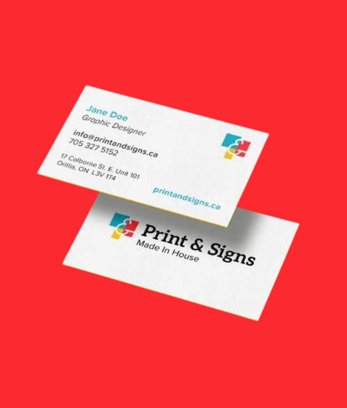 Matte B&W Business Cards
