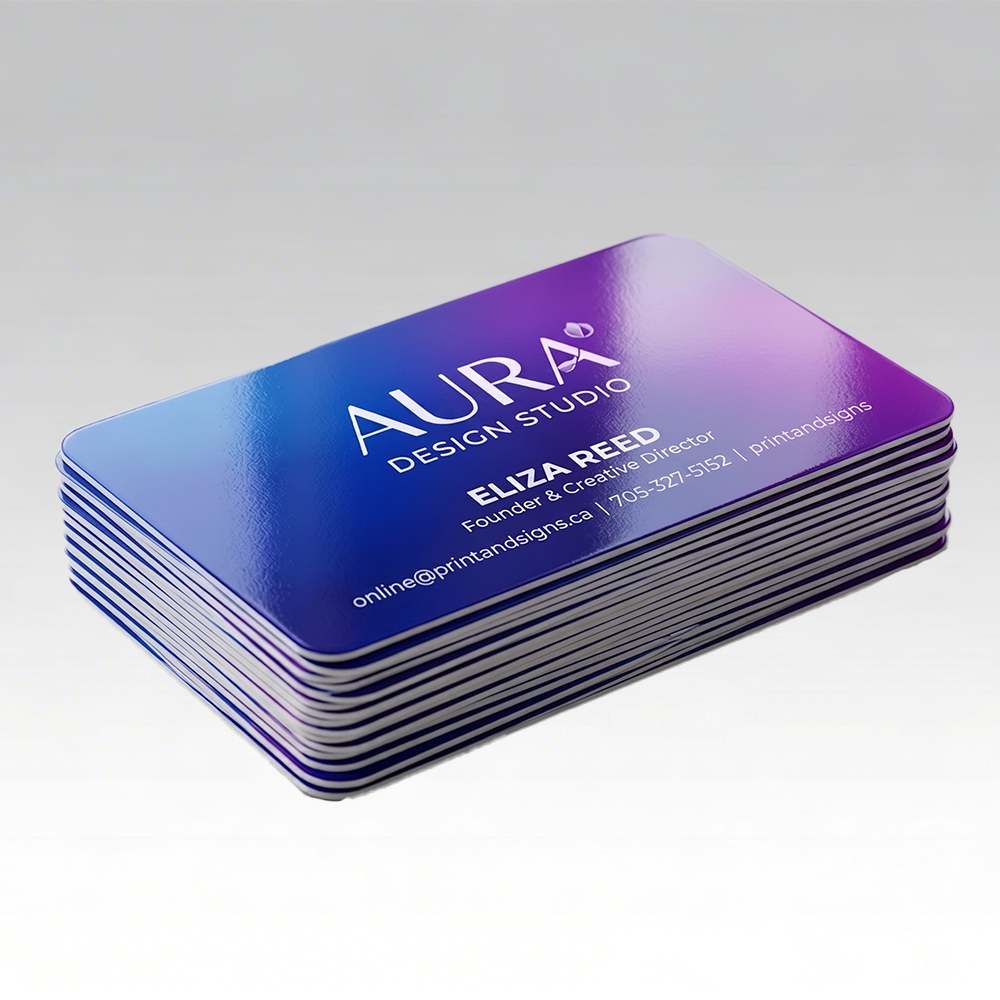 Gloss Coloured Business Cards 1