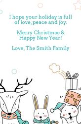 Christmas Card- 8.5x5.5 folded (Back&Front) - A10