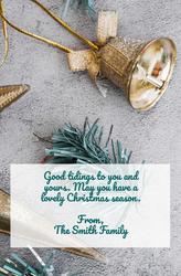 Christmas Card- 8.5x5.5 folded (Back&Front) - A12