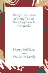 Christmas Card- 8.5x5.5 folded (Back&Front) - A11
