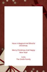 Christmas Card- 8.5x5.5 folded (Back&Front) - A19
