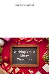 Christmas Card- 8.5x5.5 folded (Back&Front) - A13