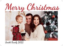 Flat Christmas Card-5x7 - B2