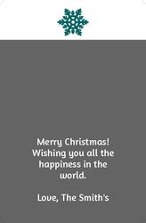 Christmas Card- 8.5x5.5 folded (Back&Front) - A15