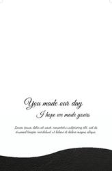 greeting card (R - 5) Inside of Card