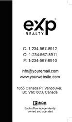 Business Card  (EXP - 12) Back