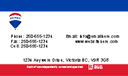 Business Card  (Remax - 14) Back