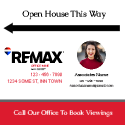 24" X 24"  Sign (REMAX - 6 Left)