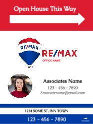 18" X 24"  Sign (RE/MAX - 5 Right)