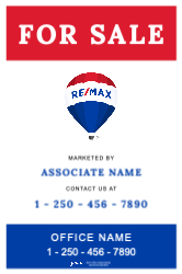 12" X 18"  Sign (RE/MAX - 14)