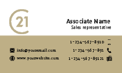 Business Card  (Century 21 - 9) Front