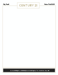 Letterhead (Century 21 - 1) Front