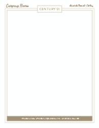 Letterhead (Century 21 - 13) Front
