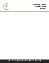 Letterhead (Century 21 - 15) Front