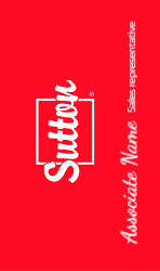 Business Card  (Sutton - 12) Front