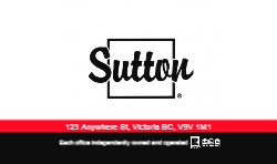 Business Card  (Sutton - 15) Back