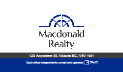 Business Card  (Macdonald Realty - 15) Back