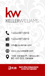 Business Card  (Keller Williams - 10) Back