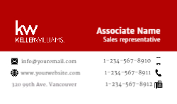 Business Card  (Keller Williams  - 9) Front