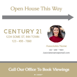 24" X 24"  Sign (Century 21 - 6 right)