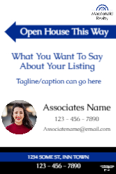 A-frame Sign (Macdonald Realty - 6 Left)