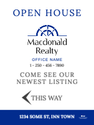 18" X 24"  Sign (Macdonald Realty - 7 left)